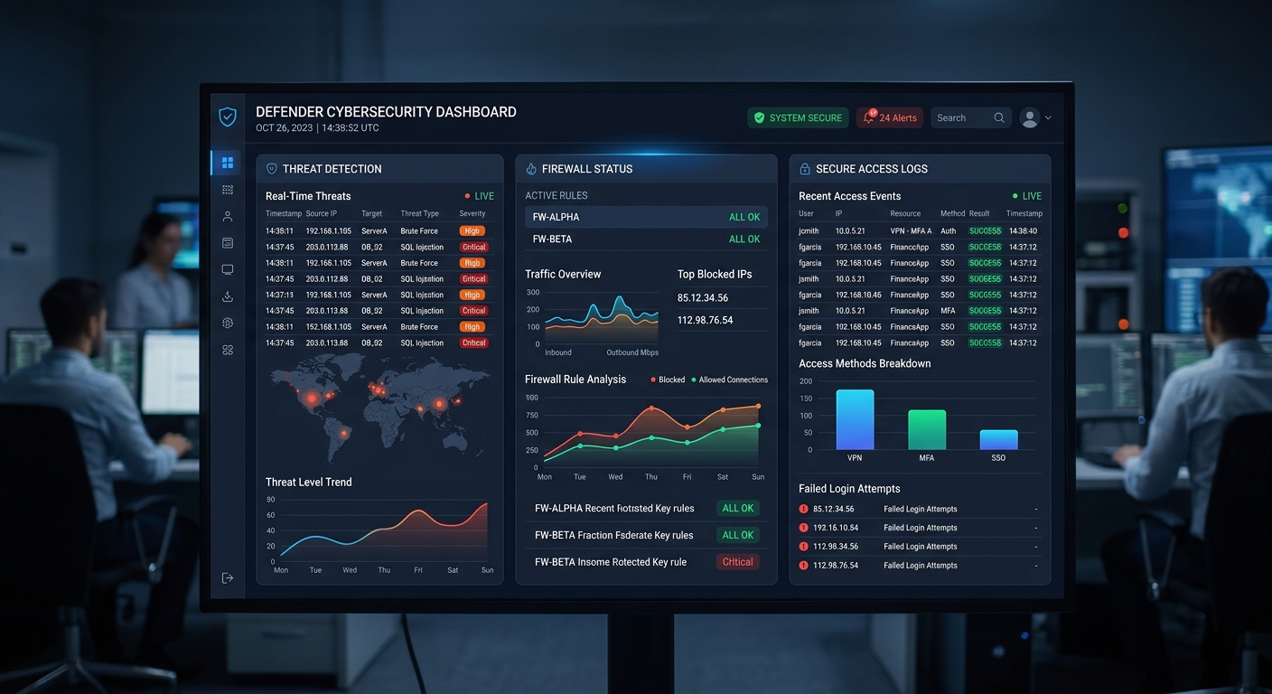 Cyber Security Monitoring Dashboard